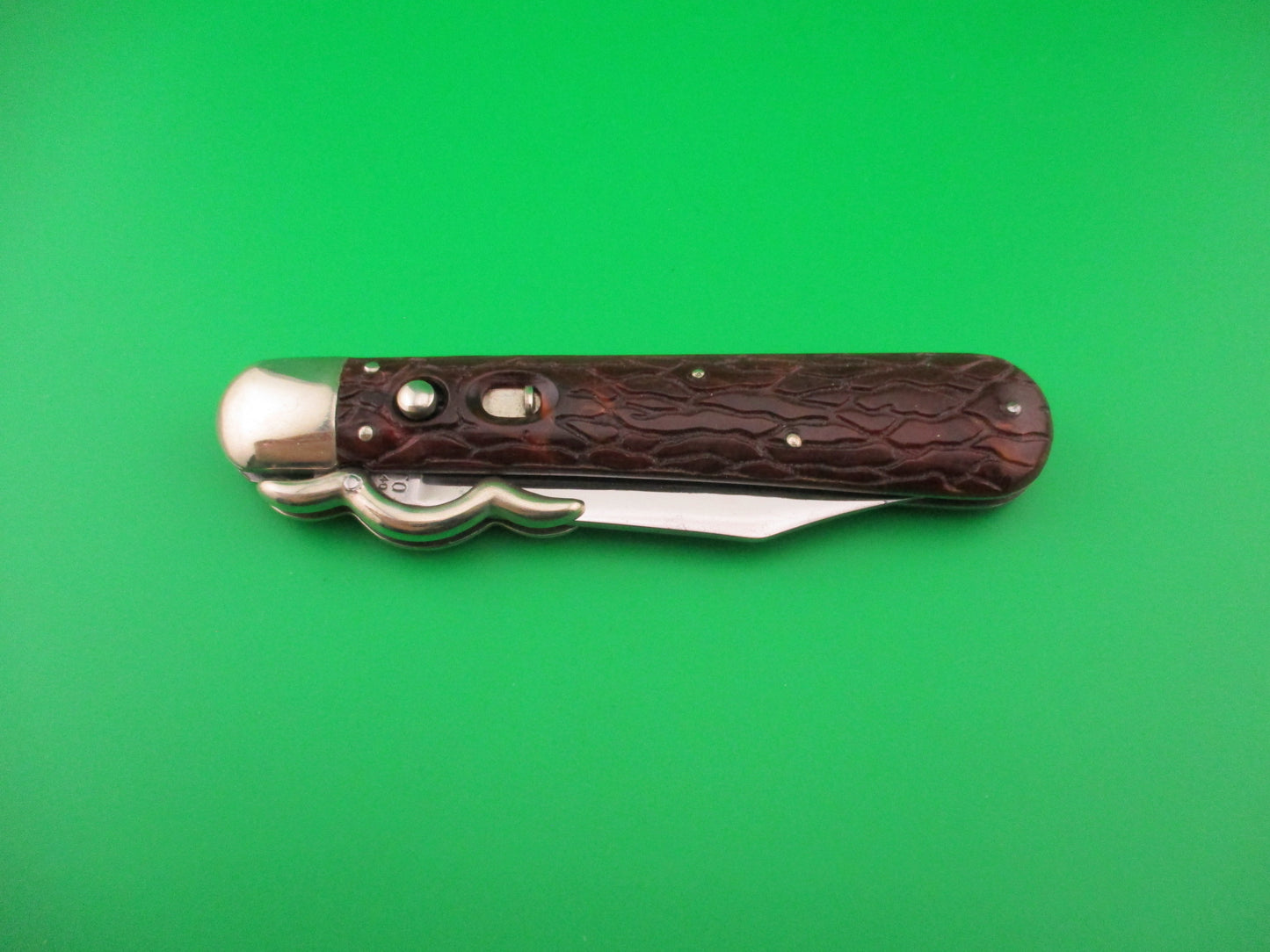PRESTO Lazy W Folding Guard Hunter Wormgroove switchblade knife USA