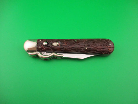 PRESTO Lazy W Folding Guard Hunter Wormgroove switchblade knife USA
