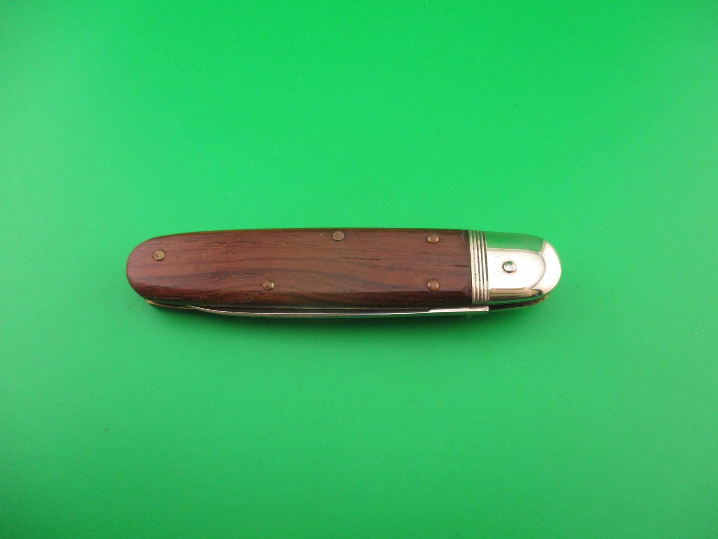 Hubertus Solingen Germany 9cm German Cigar jack lever Wood automatic knife