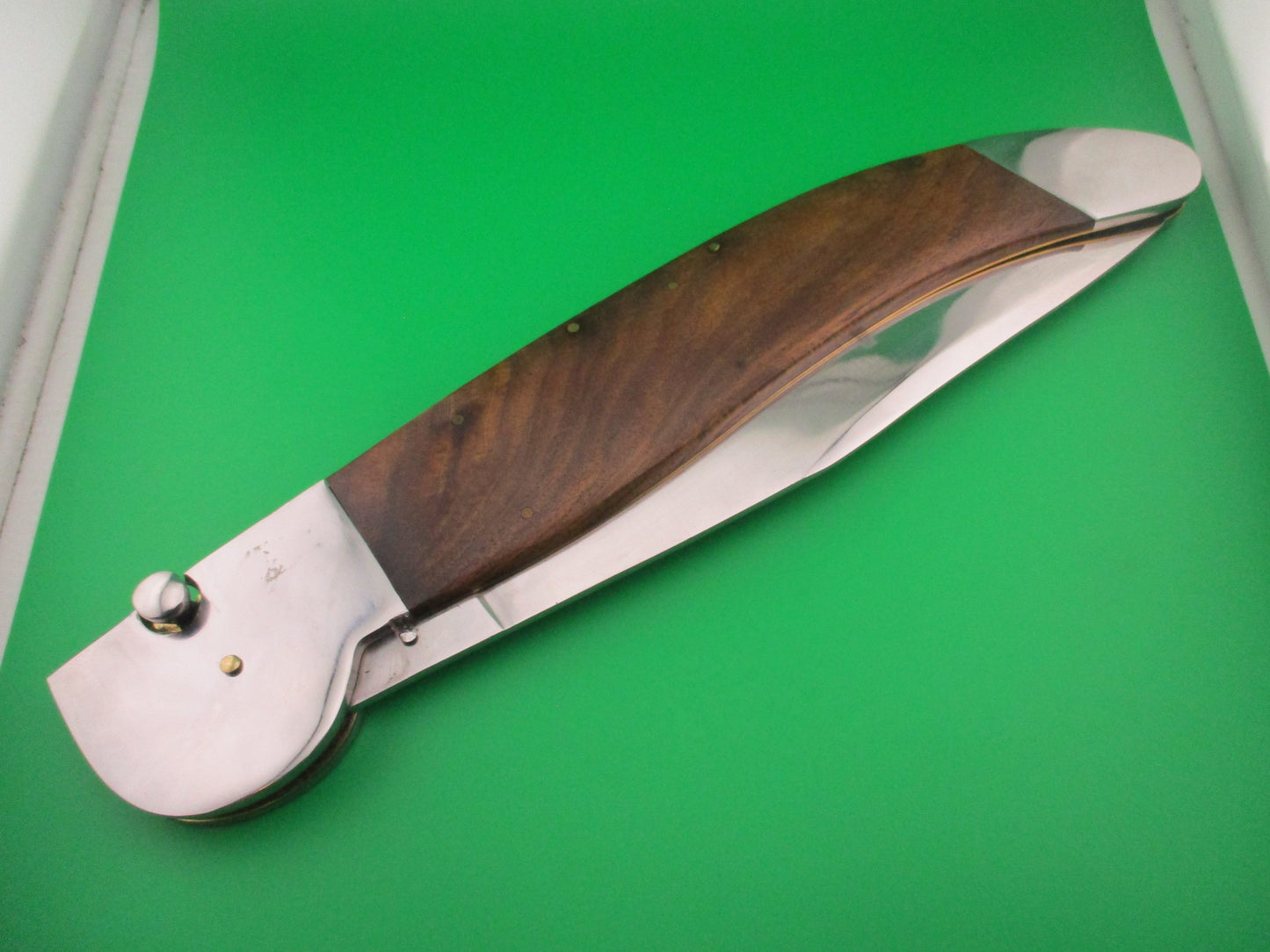 Kabar Grizzly Inspired 24 inch Custom Automatic knife w handmade leather sheath