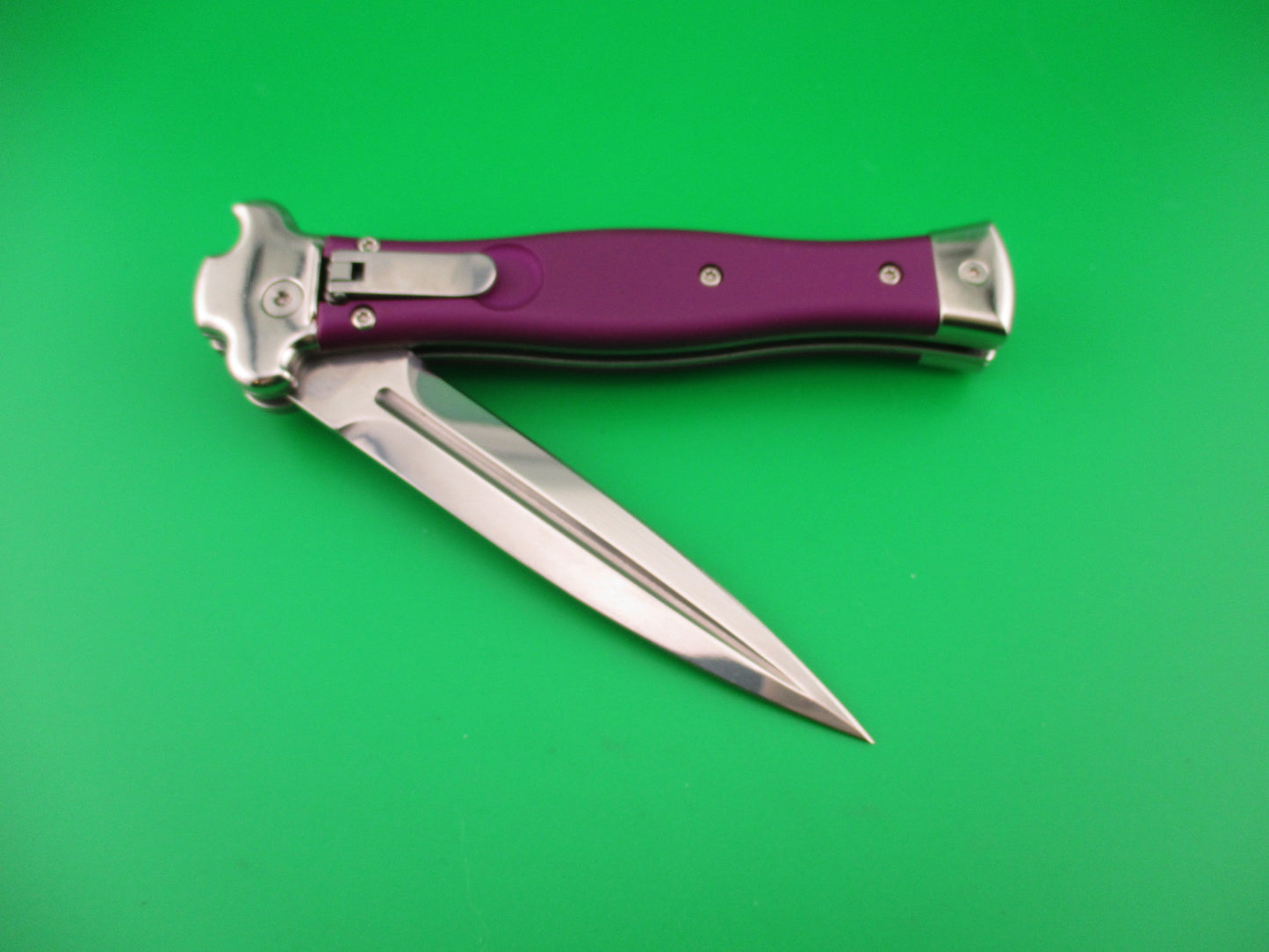 AGA CAMPOLIN ZERO 22cm Italian Inverted Lever Purple automatic knife 2018