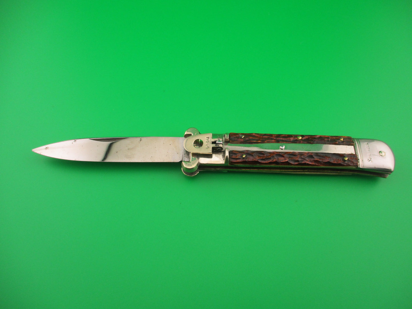 GEBR WEYERSBERG SOLINGEN INOX 20cm German Shell Puller Lever automatic knife