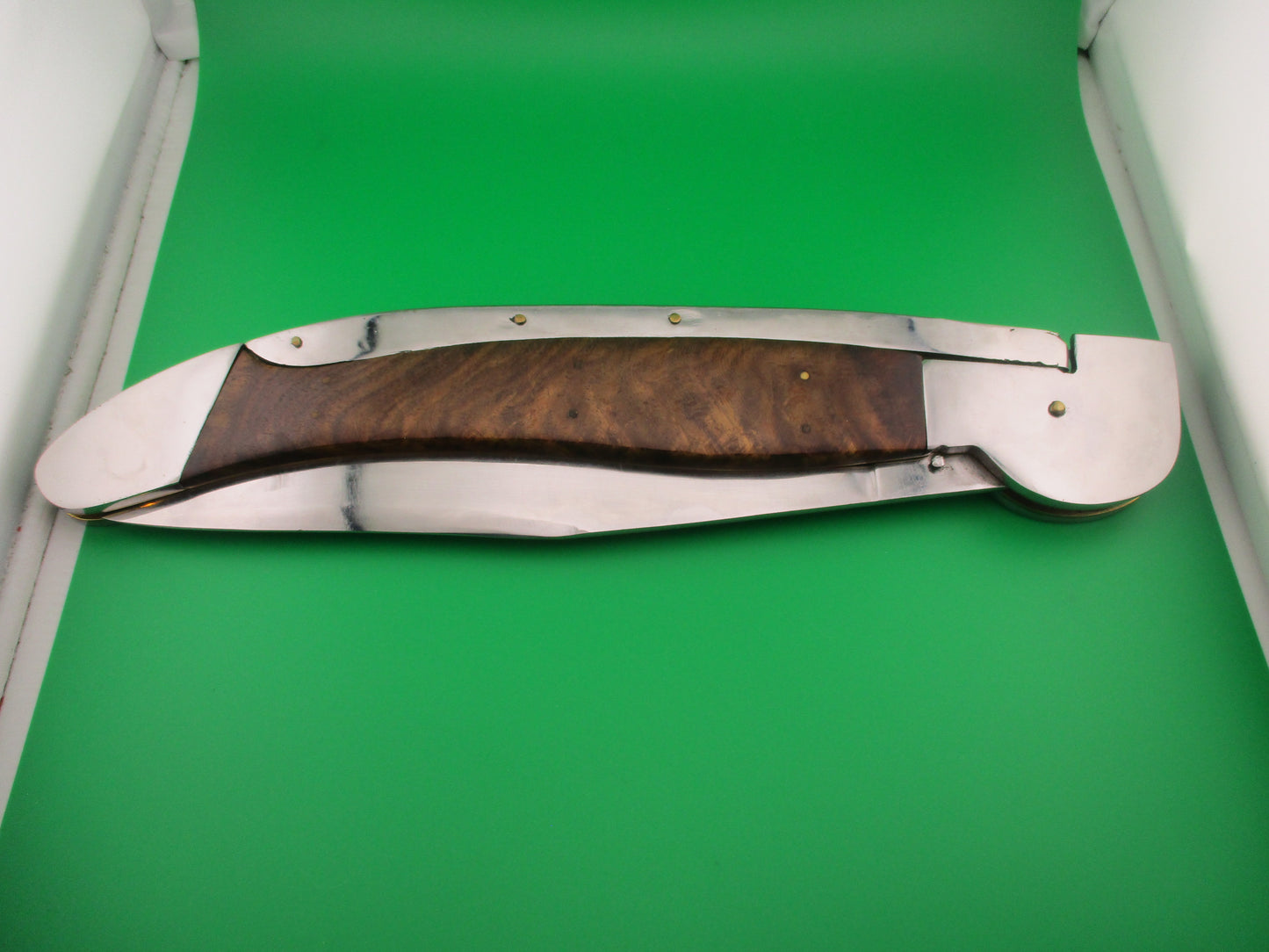 Kabar Grizzly Inspired 24 inch Custom Automatic knife w handmade leather sheath