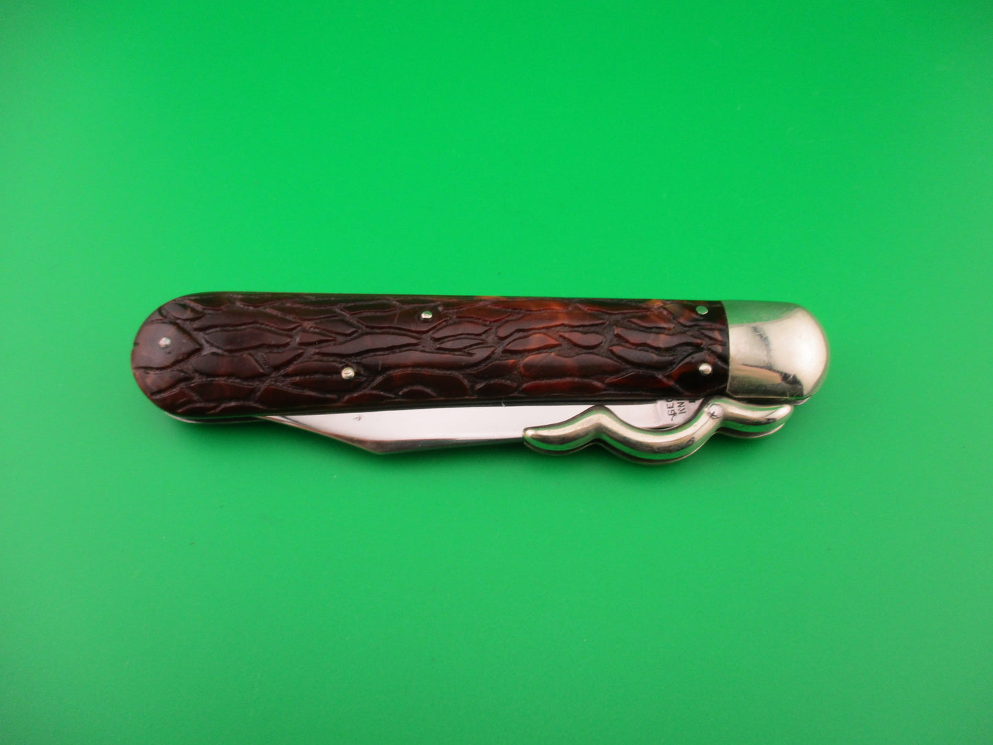PRESTO Lazy W Folding Guard Hunter Wormgroove switchblade knife USA
