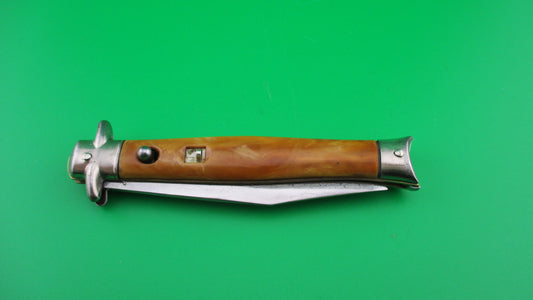 z Colonial SHUR-SNAP Early Gen 3 Bowtie Caramel swirl vintage automatic knife
