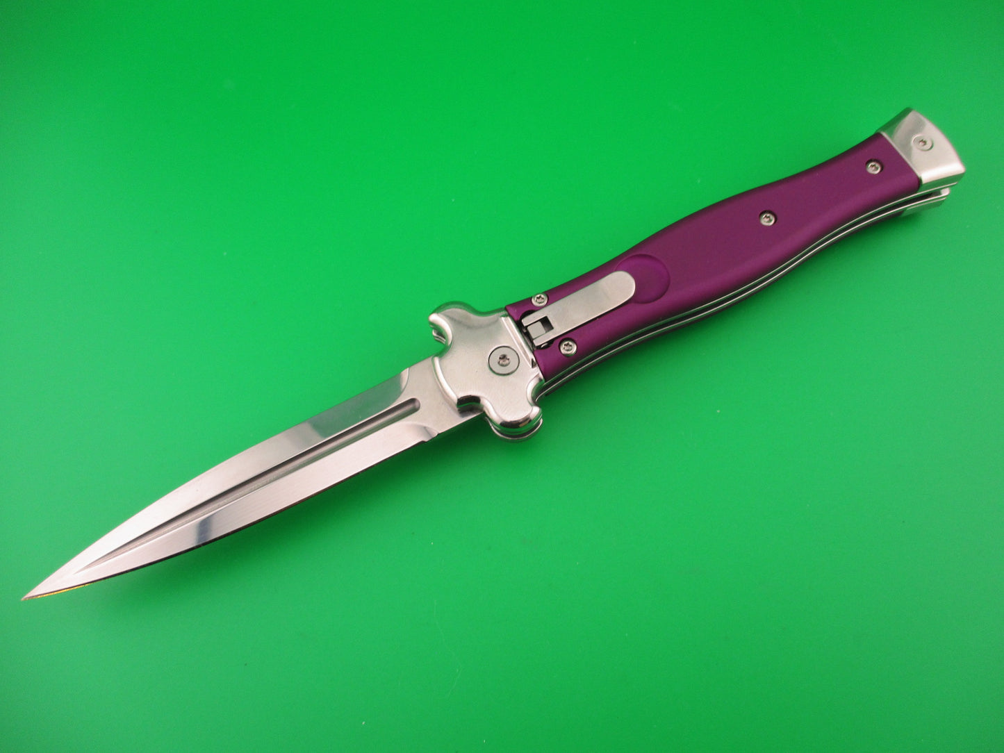 AGA CAMPOLIN ZERO 22cm Italian Inverted Lever Purple automatic knife 2018