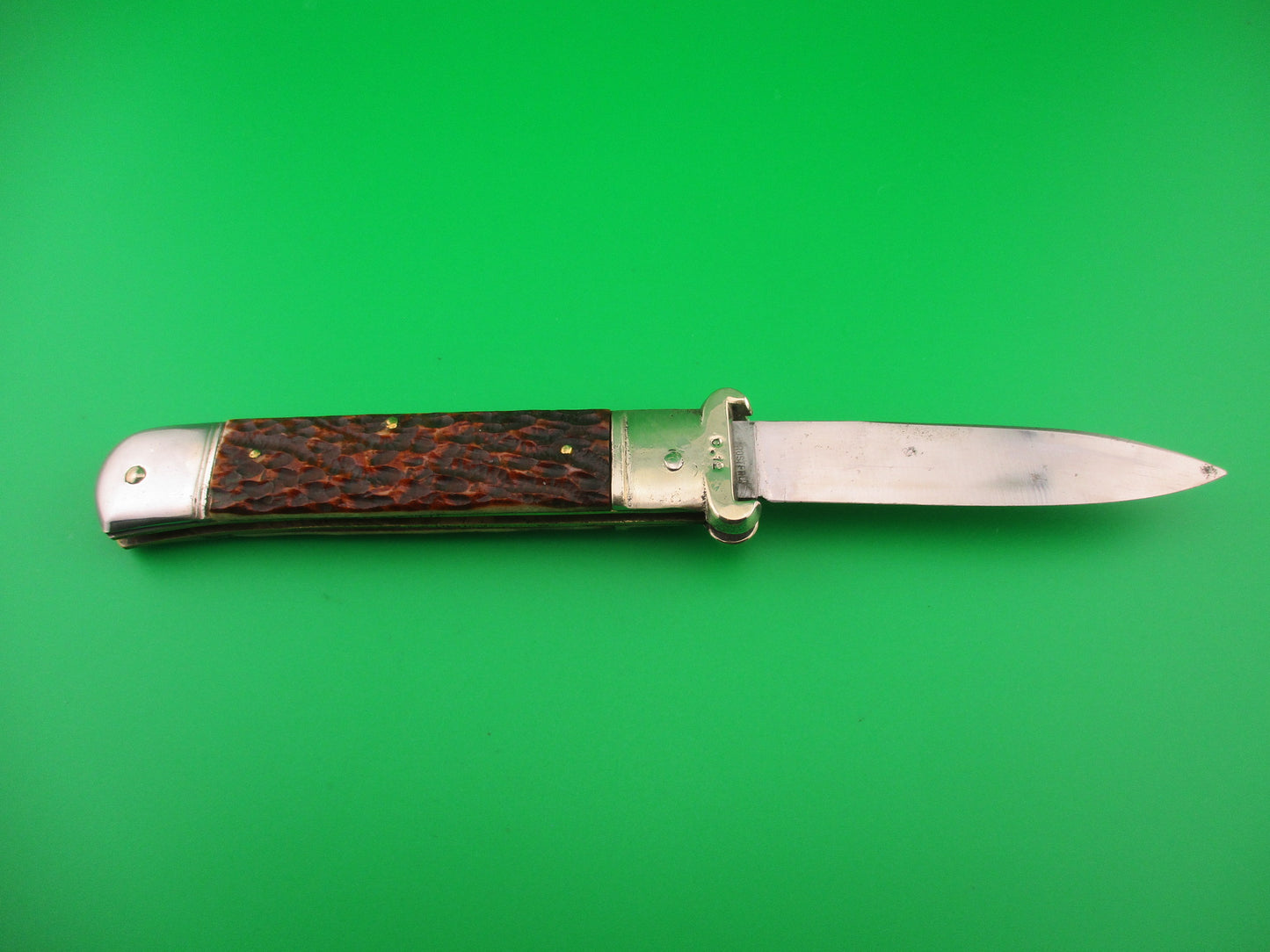 GEBR WEYERSBERG SOLINGEN INOX 20cm German Shell Puller Lever automatic knife