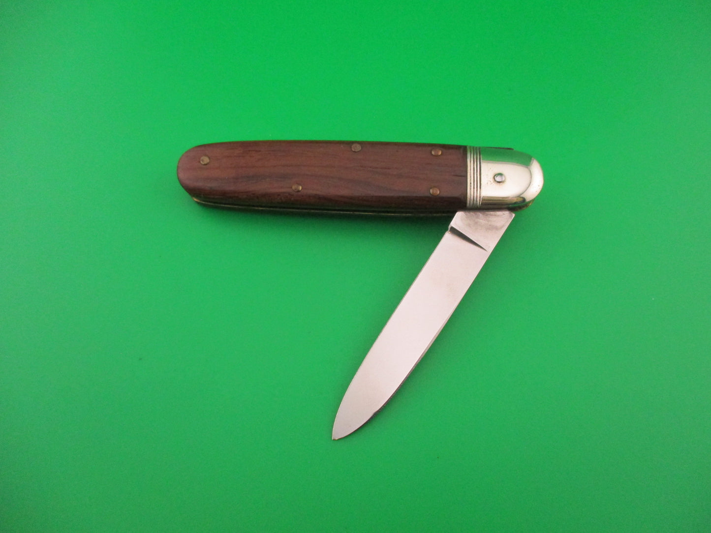 Hubertus Solingen Germany 9cm German Cigar jack lever Wood automatic knife