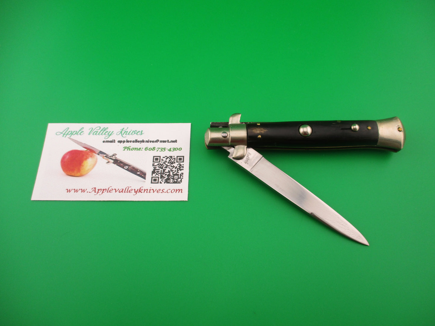 Rostfrei (slant) PATENT 20cm Italian Vintage BoBc Black automatic knife