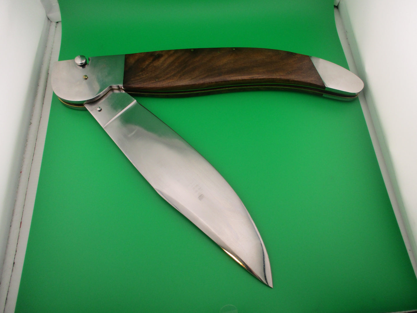 Kabar Grizzly Inspired 24 inch Custom Automatic knife w handmade leather sheath