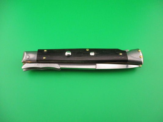 FRANK B ITALY 28cm Italian Swing Guard Dark Horn automatic knife Batwing