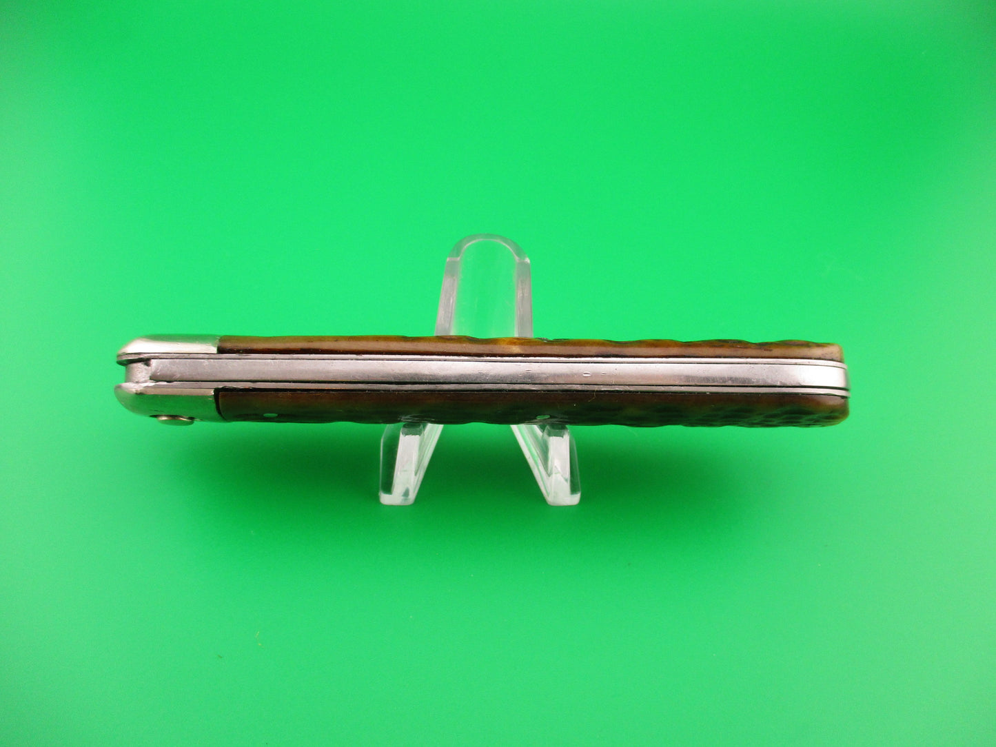 T Bar K blade Press Button Knife Co Victor antique folding guard switchblade