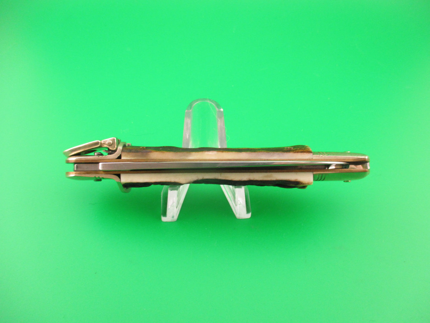 ROSTFREI KISSING CRANE 11cm German ROBT KLAAS Stag Lever automatic knife