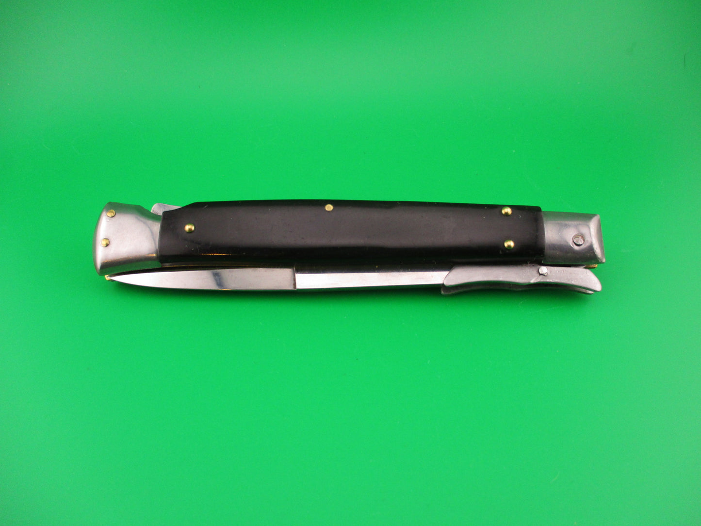 FRANK B ITALY 28cm Italian Swing Guard Dark Horn automatic knife Batwing