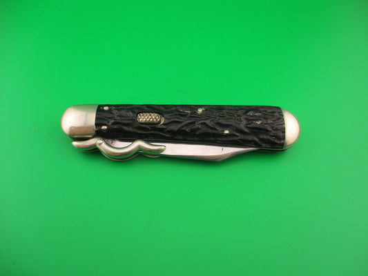 Flylock Vintage Hunter Lazy W folding guards automatic knife #11004
