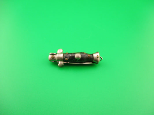 INOX 7cm Italian Mini Picklock Coffee & Cream 4 pin vintage automatic knife
