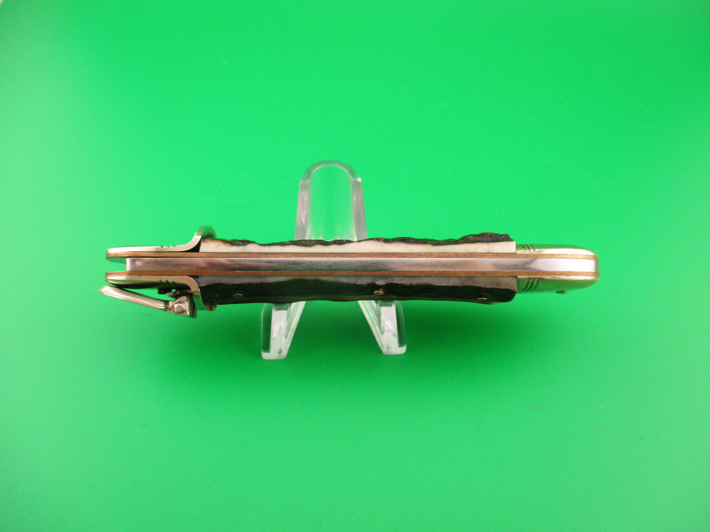 ROSTFREI KISSING CRANE 11cm German ROBT KLAAS Stag Lever automatic knife