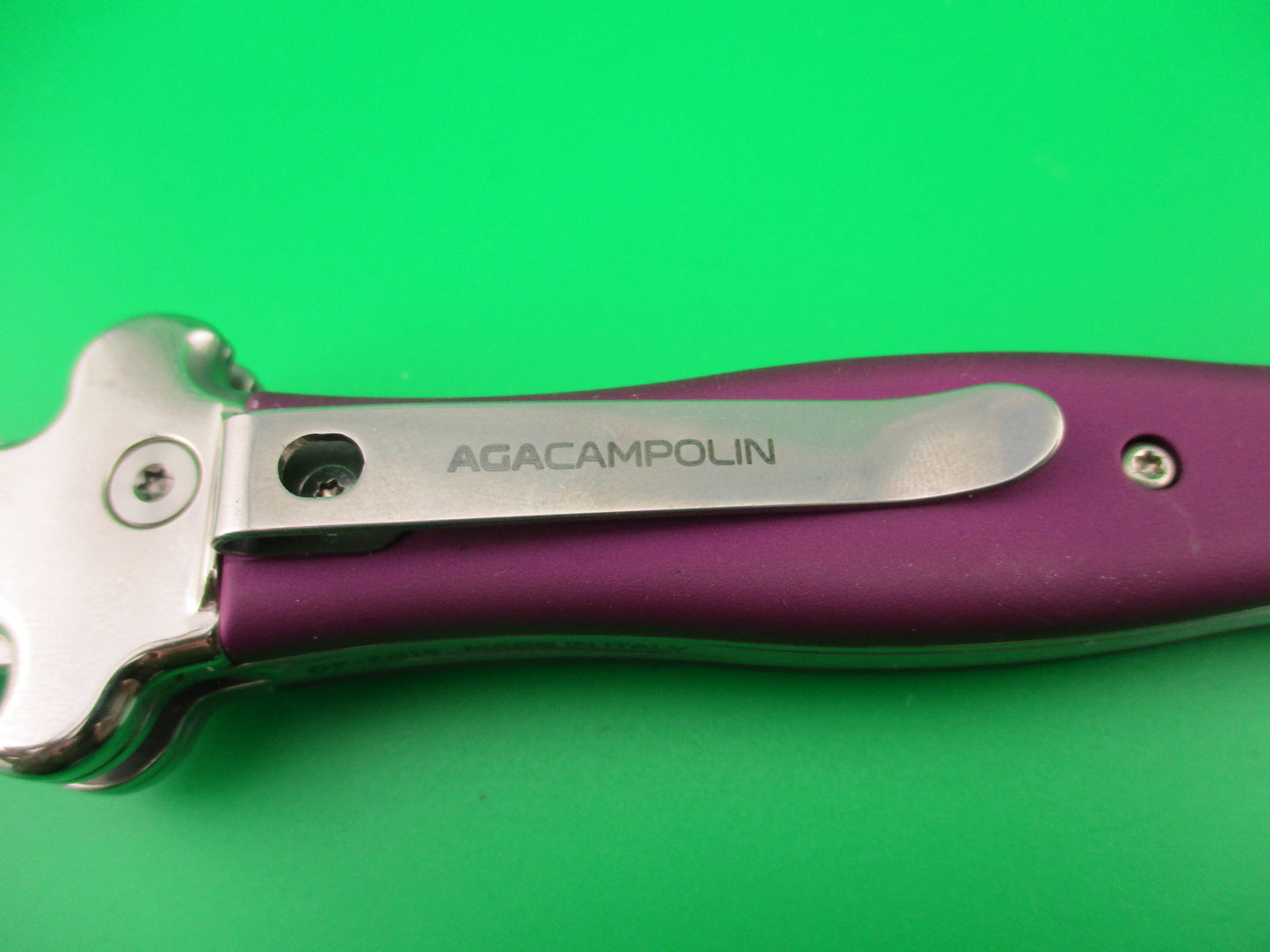 AGA CAMPOLIN ZERO 22cm Italian Inverted Lever Purple automatic knife 2018