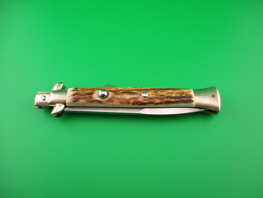 Frank Beltrame 28cm Italian Humpback Stag Limited Edition automatic knife