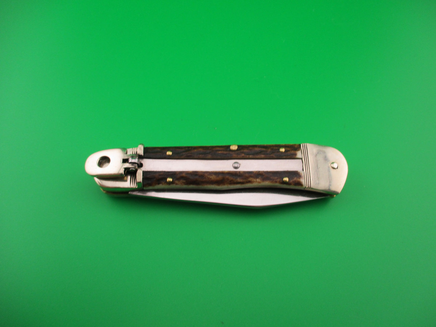 PUMA 210410 Springbok 10cm German Stag Lever automatic knife