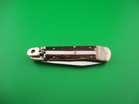 PUMA 210410 Springbok 10cm German Stag Lever automatic knife