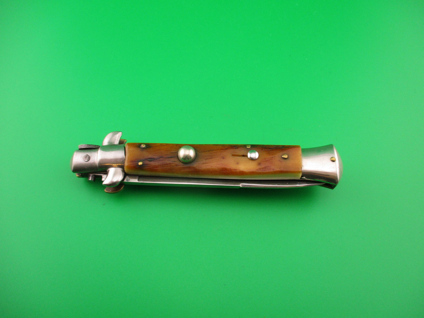 VIRGINIA INOX 23cm Italian Transitional Stag Stiletto switchblade knife