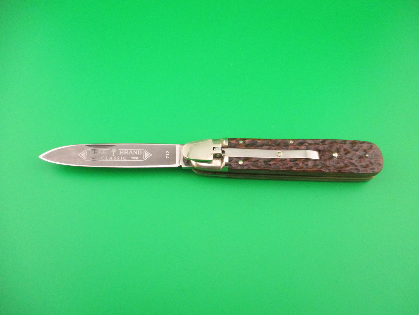 z BOKER TREE BRAND CLASSIC 712 11cm German Lever automatic knife Jigged bone