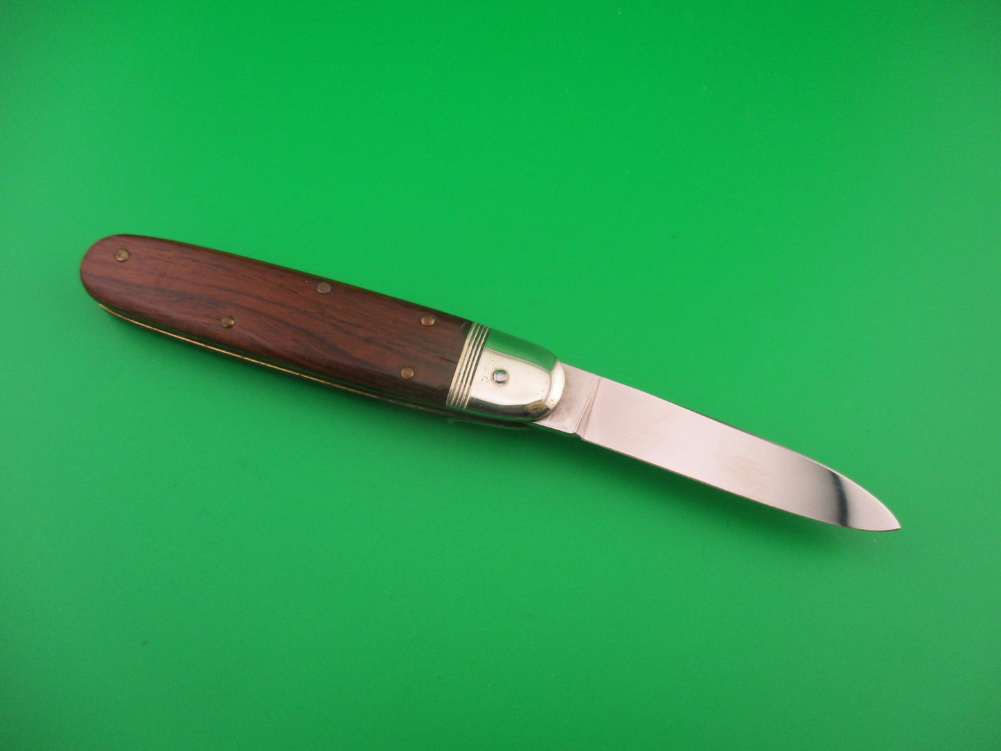 Hubertus Solingen Germany 9cm German Cigar jack lever Wood automatic knife
