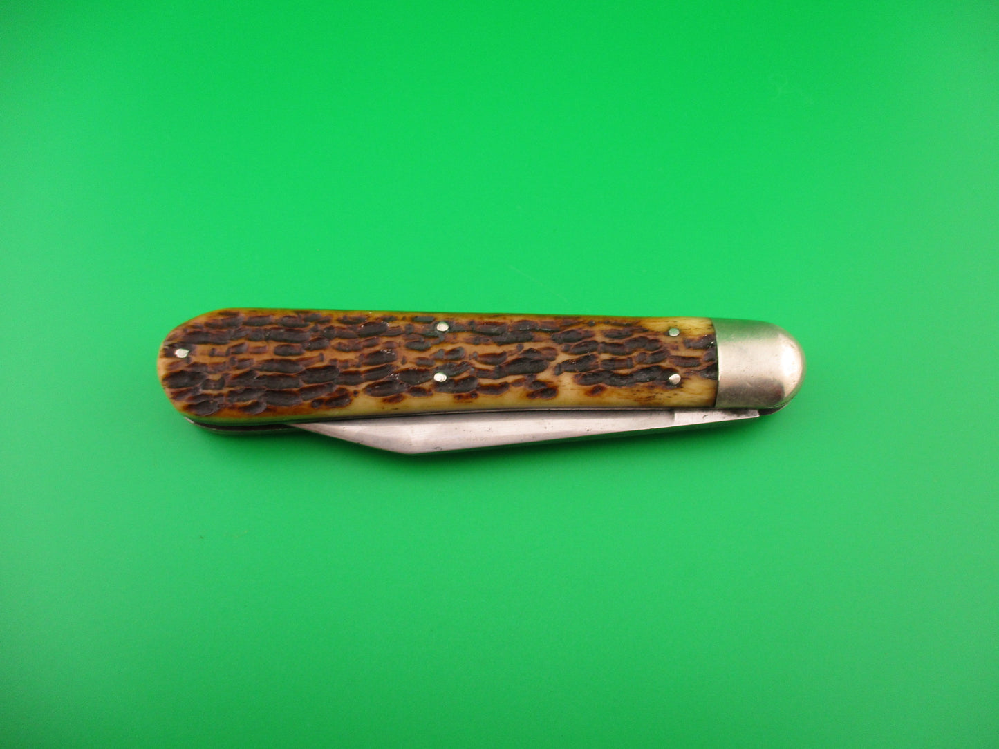 Press Button Knife Co #1000 INVINCIBLE antique switchblade knife