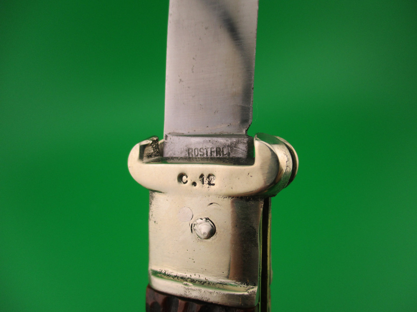 GEBR WEYERSBERG SOLINGEN INOX 20cm German Shell Puller Lever automatic knife