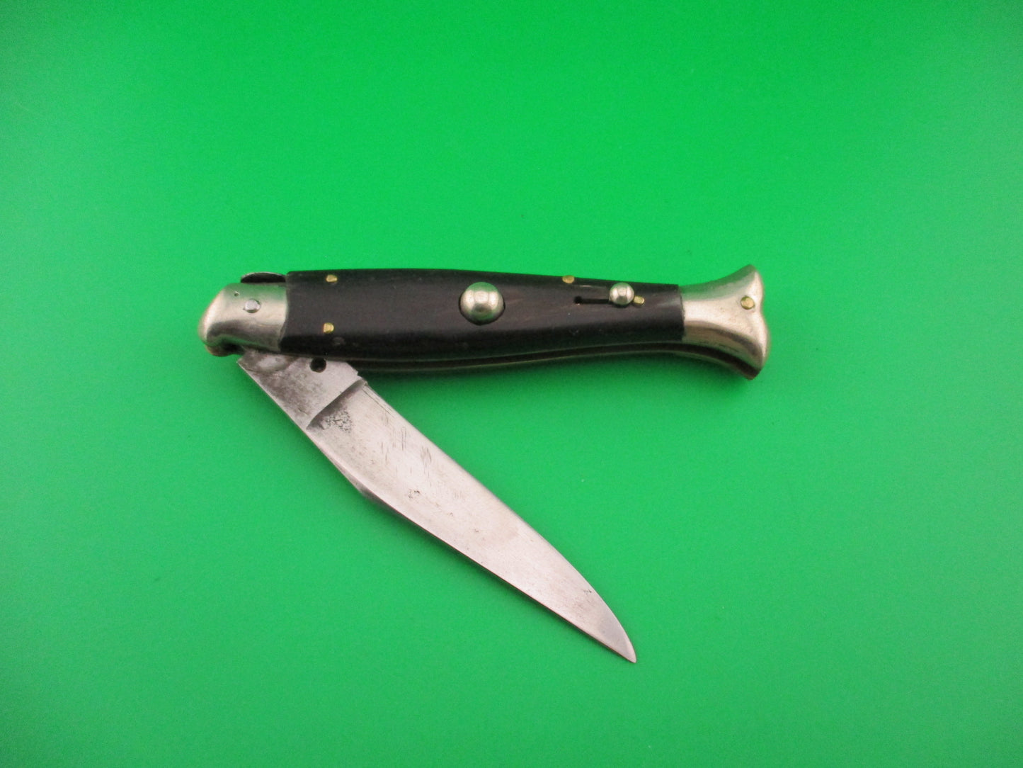 Sterile 20cm Italian Fishtail Vintage Picklock Horn automatic knife
