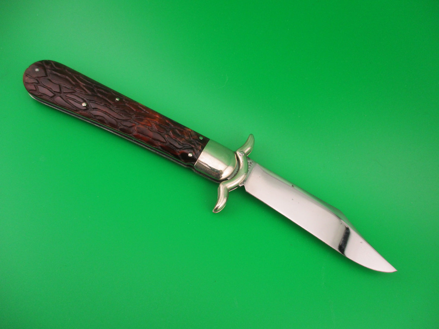 PRESTO Lazy W Folding Guard Hunter Wormgroove switchblade knife USA