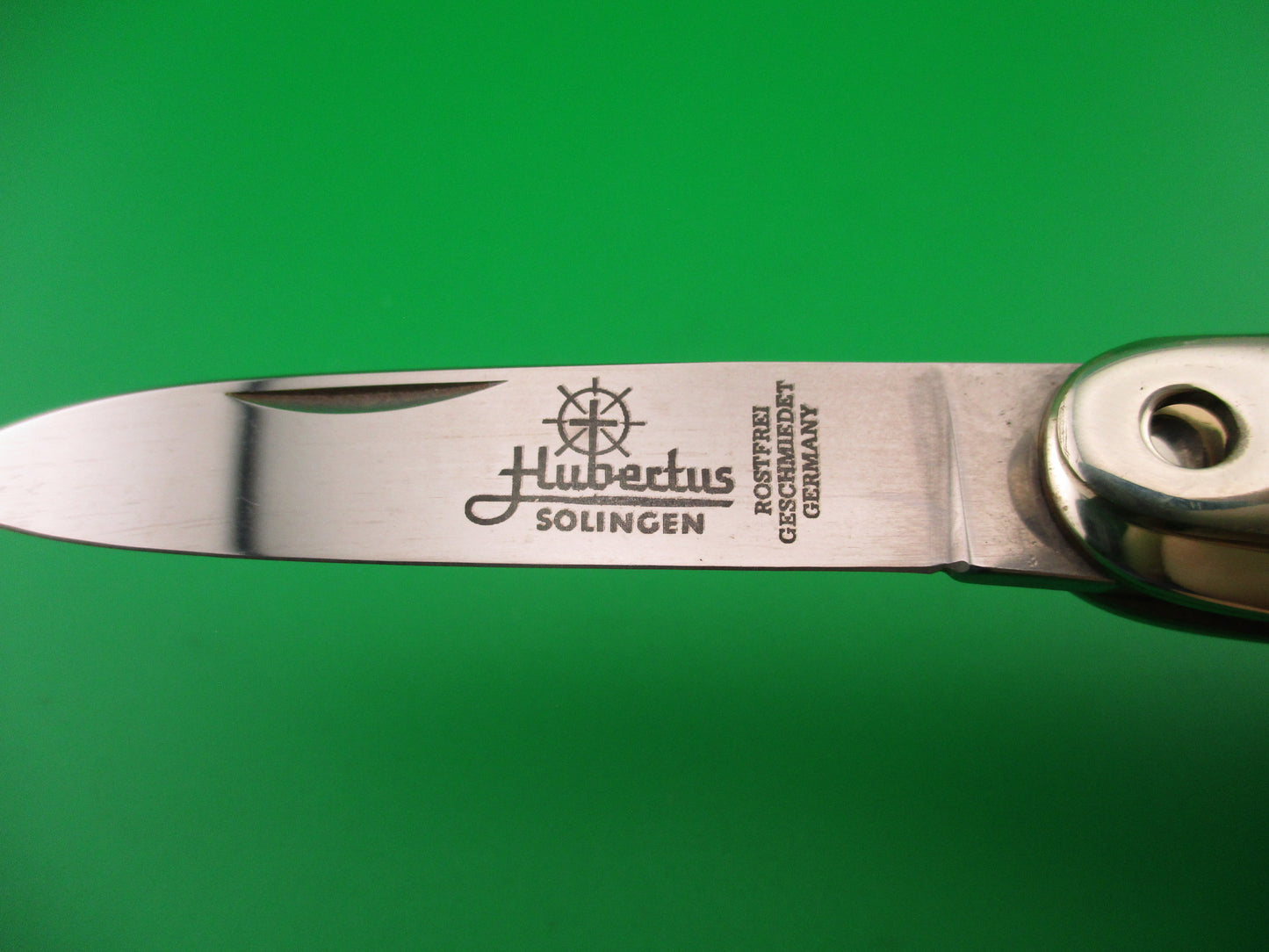 Hubertus Solingen Germany 9cm German Cigar jack lever Wood automatic knife