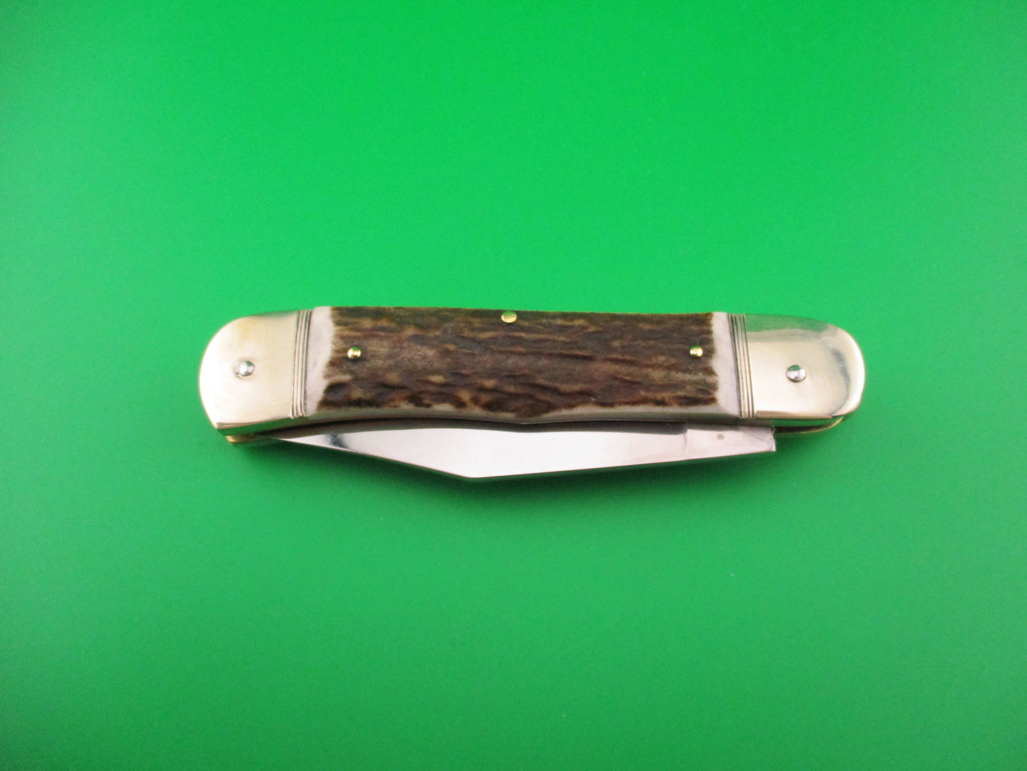HUBERTUS SOLINGEN 11cm German Lever knife Stag Clip blade automatic knife