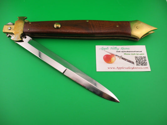 Customized 47cm Italian Picklock Medieval Brass Skull Crusher Large Automatic knife