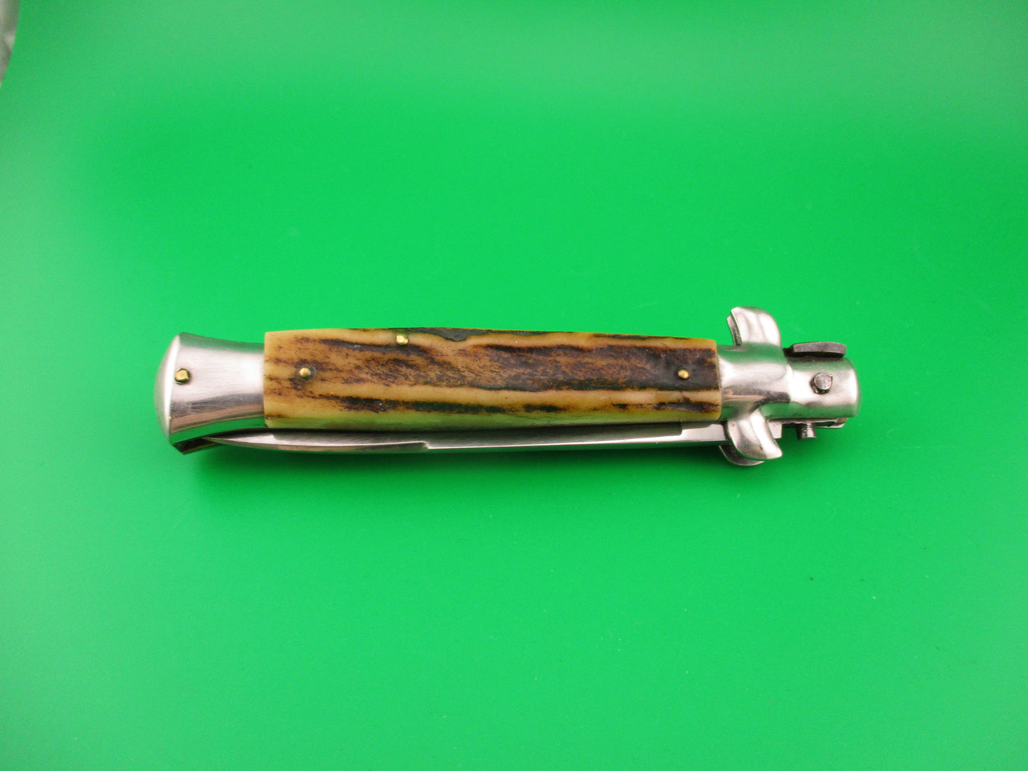 VIRGINIA INOX 23cm Italian Transitional Stag Stiletto switchblade knife