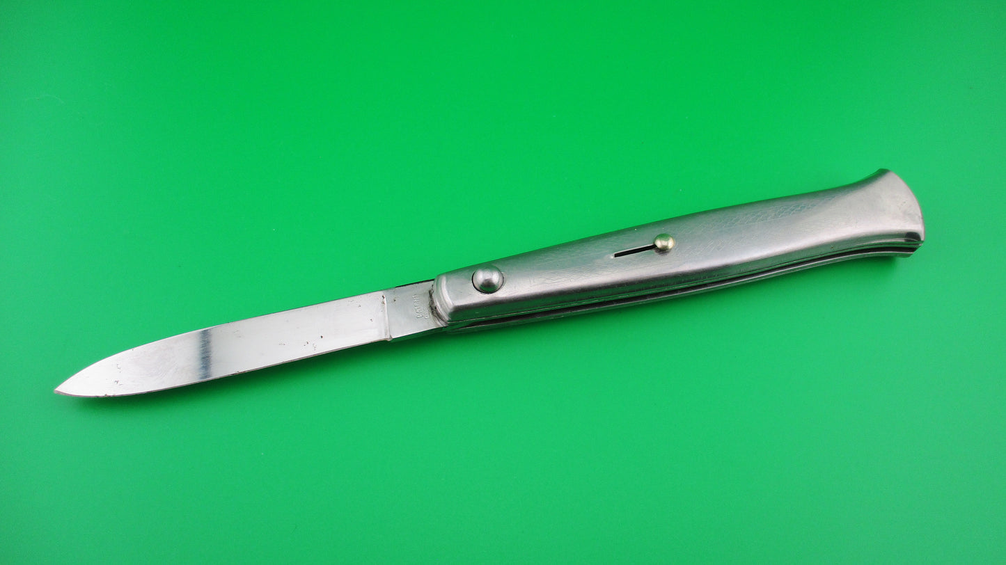 PATENT ROSTFREI 21cm Italian All Metal Fishtail vintage switchblade knife