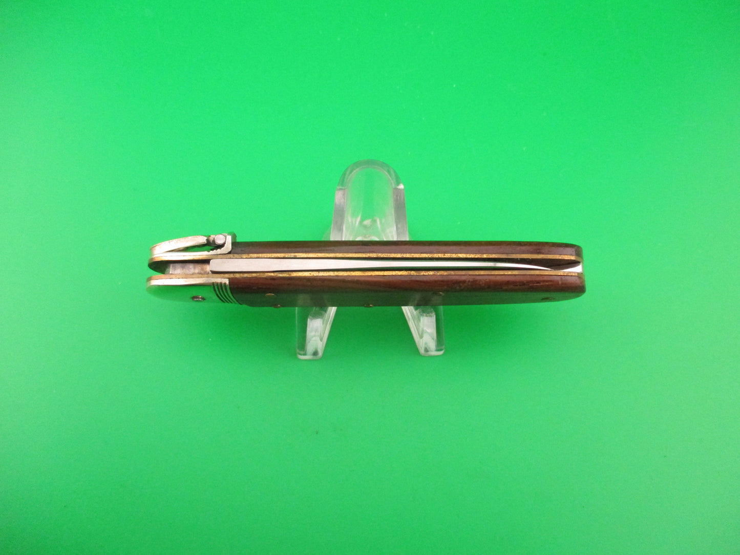 Hubertus Solingen Germany 9cm German Cigar jack lever Wood automatic knife