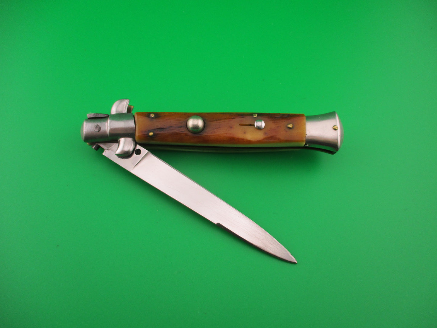 VIRGINIA INOX 23cm Italian Transitional Stag Stiletto switchblade knife