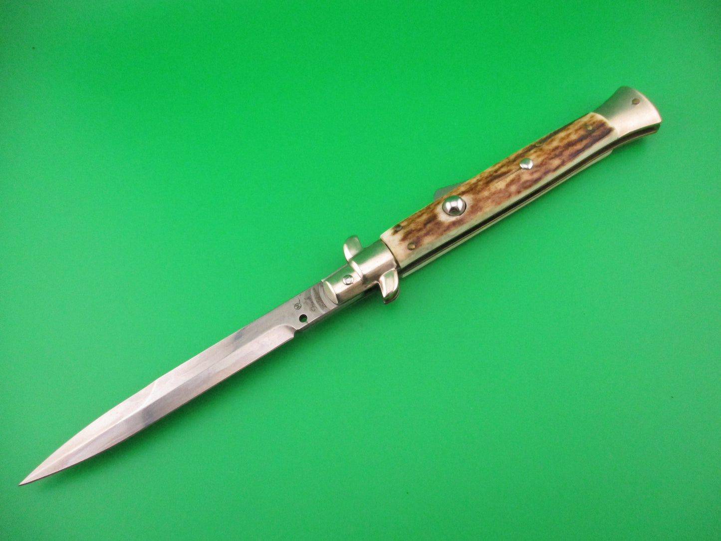 Frank Beltrame 28cm Italian Humpback Stag Limited Edition automatic knife
