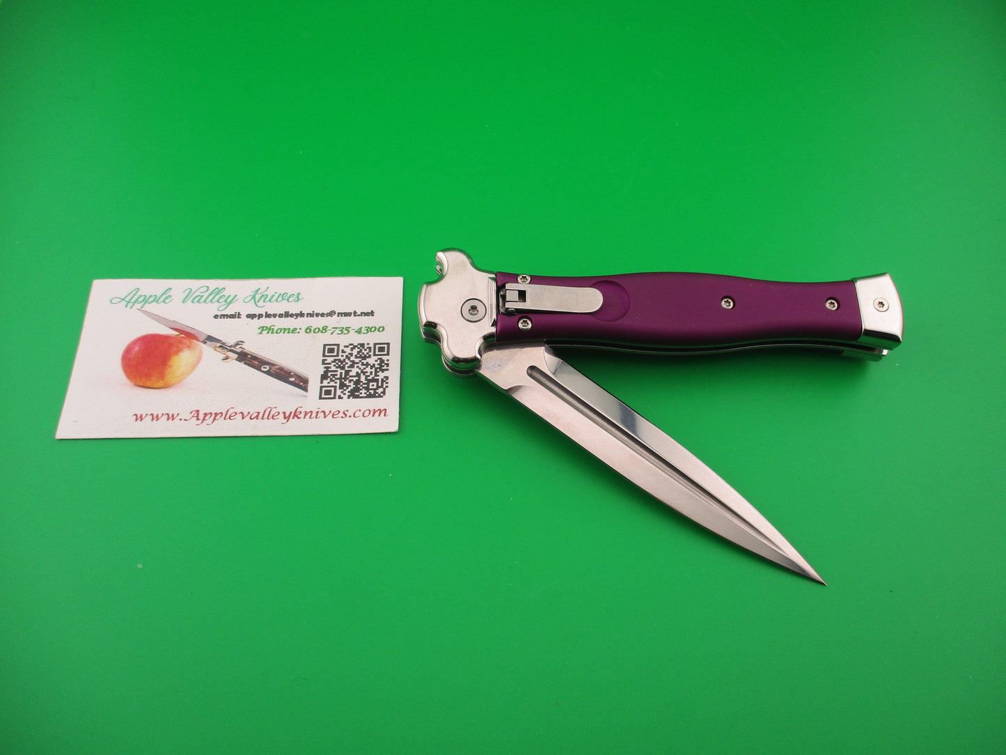 AGA CAMPOLIN ZERO 22cm Italian Inverted Lever Purple automatic knife 2018