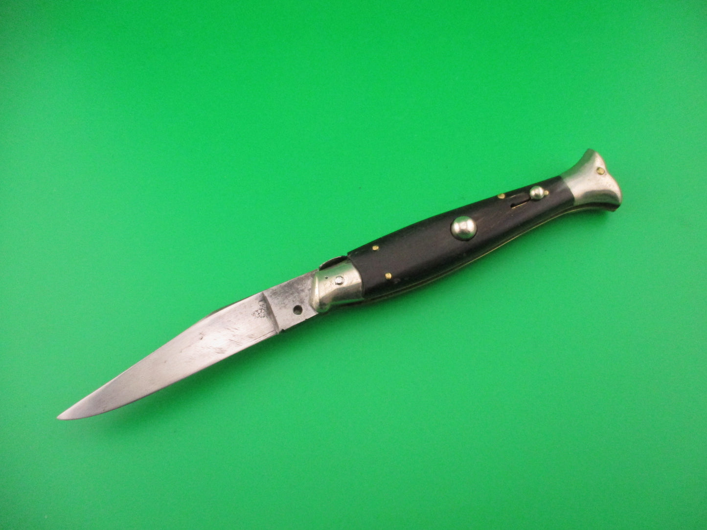 Sterile 20cm Italian Fishtail Vintage Picklock Horn automatic knife