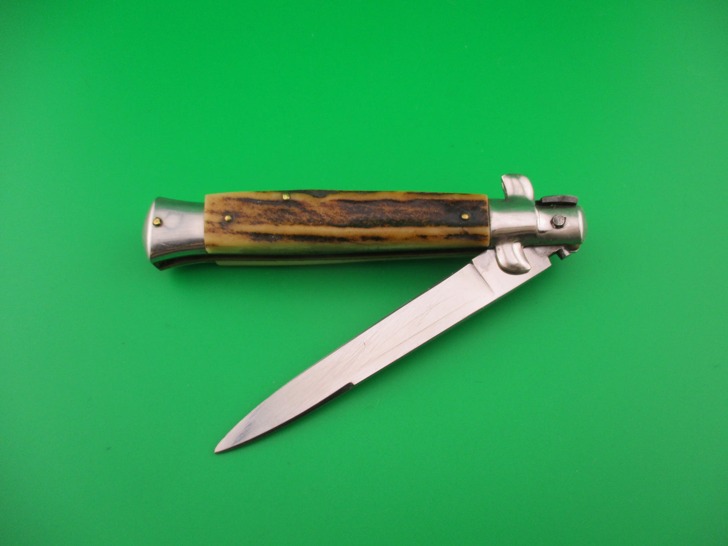 VIRGINIA INOX 23cm Italian Transitional Stag Stiletto switchblade knife