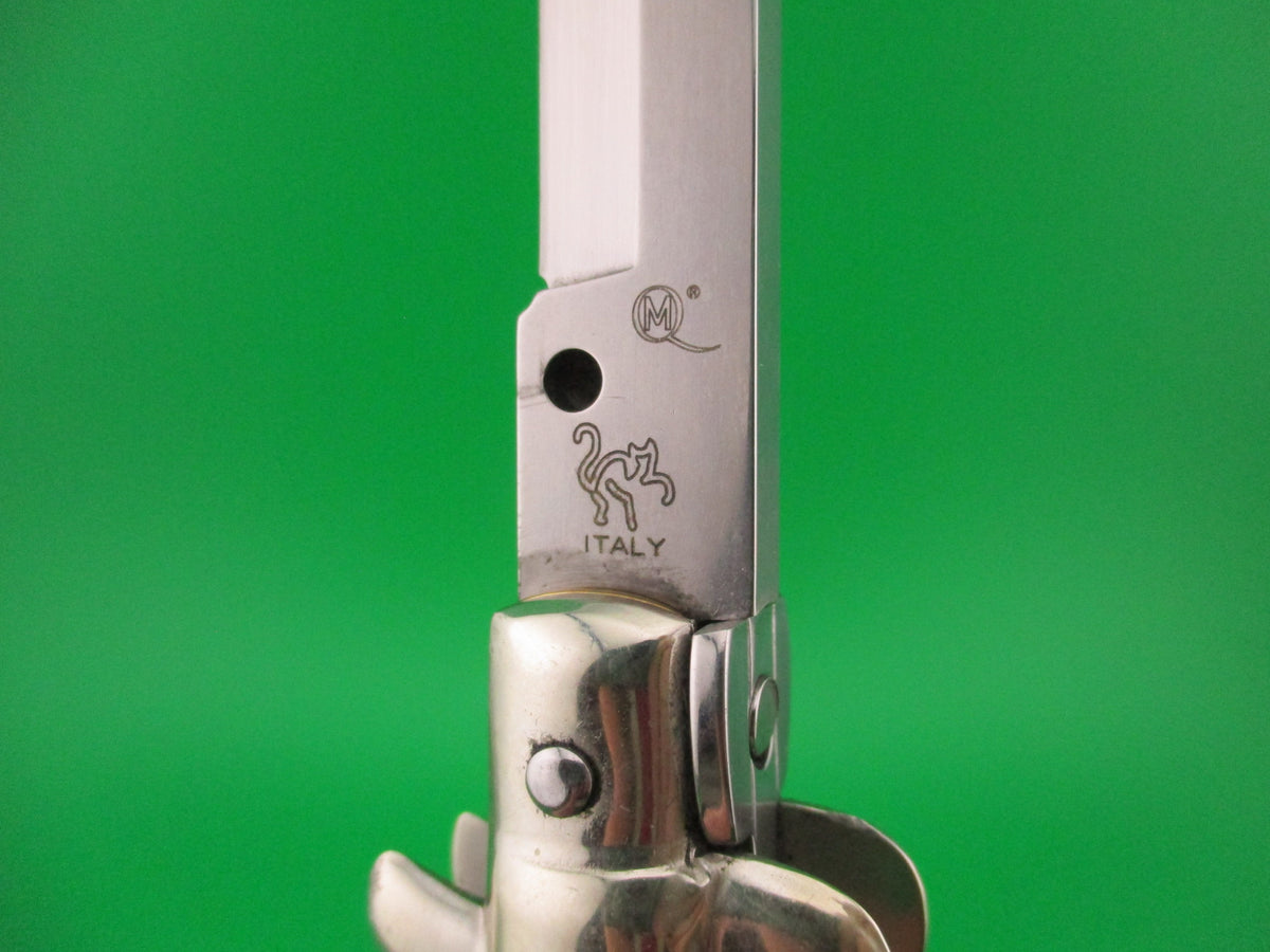 Walt's Latama 28cm Italian Swivel bolster bayonet horn automatic knife Cat stamp 5mm