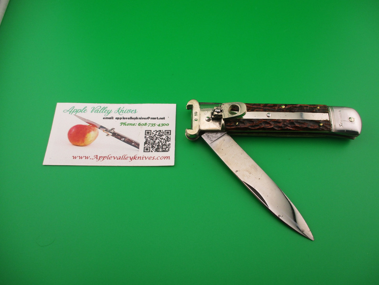 GEBR WEYERSBERG SOLINGEN INOX 20cm German Shell Puller Lever automatic knife