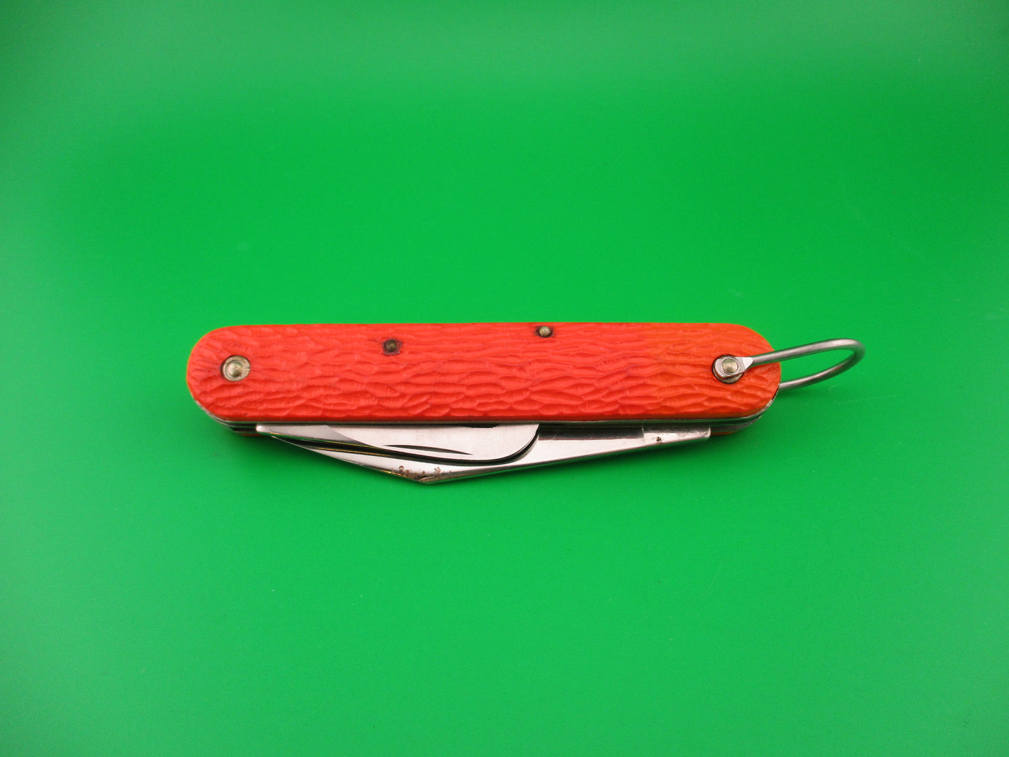 CAMILLUS vintage MC1 Orange paratrooper automatic knife with hook blade