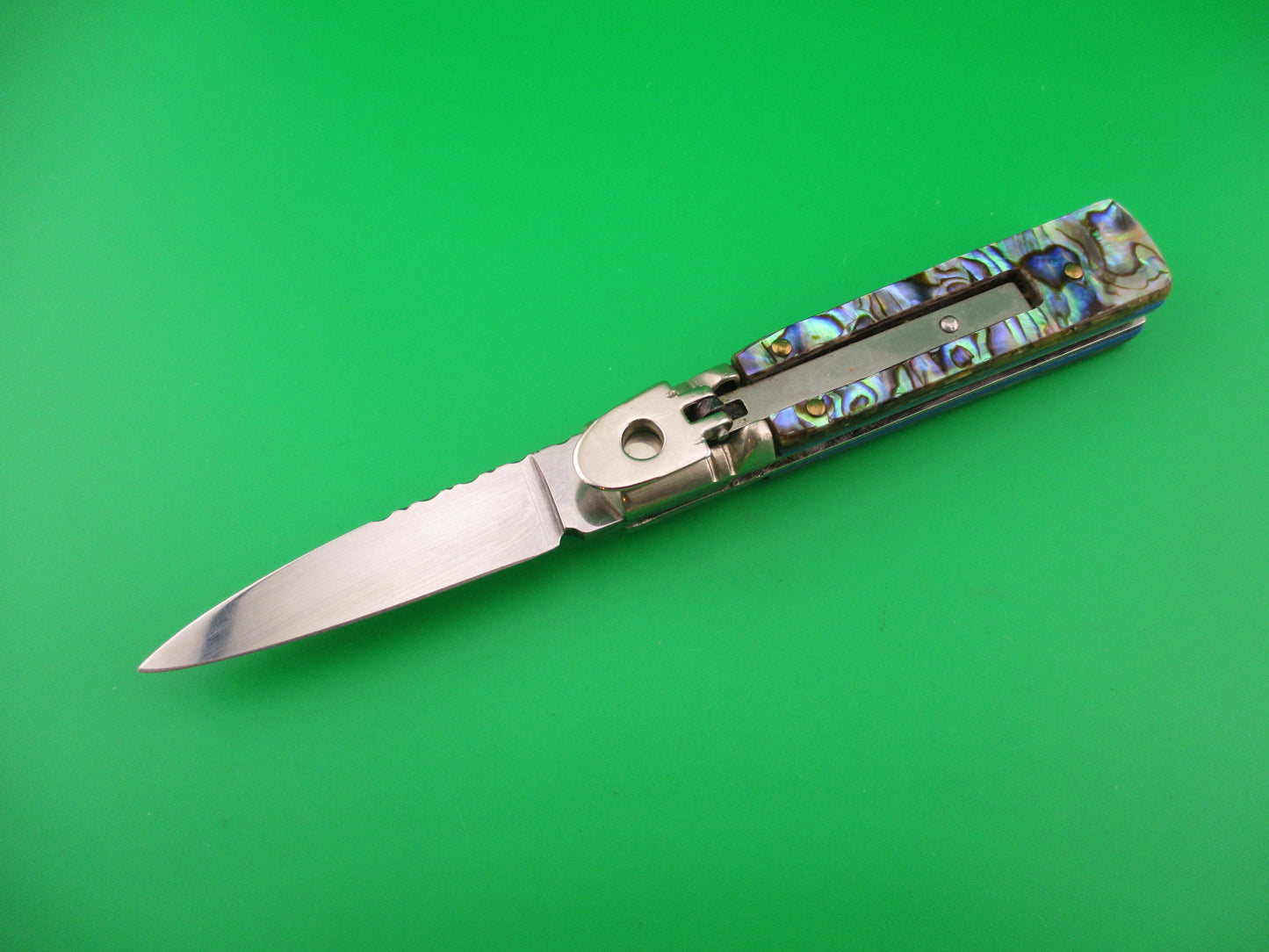 Sterile 16cm Italian Lever Abalone File Work automatic knife