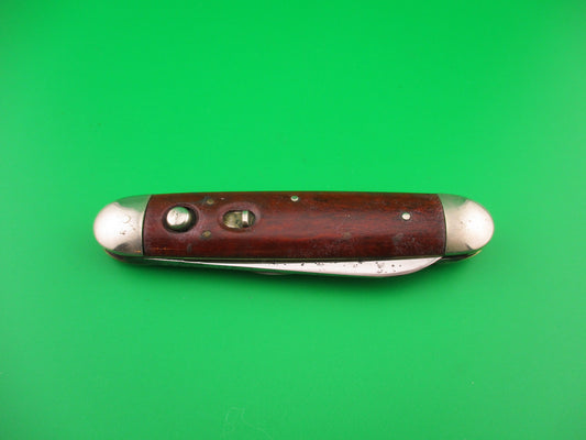 Early SCHRADE CUT CO Large 3 3/4" double switchblade Cocobolo w Full Bolsters