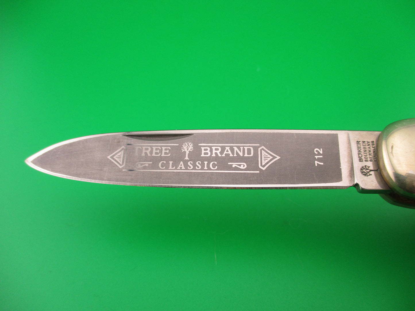 z BOKER TREE BRAND CLASSIC 712 11cm German Lever automatic knife Jigged bone