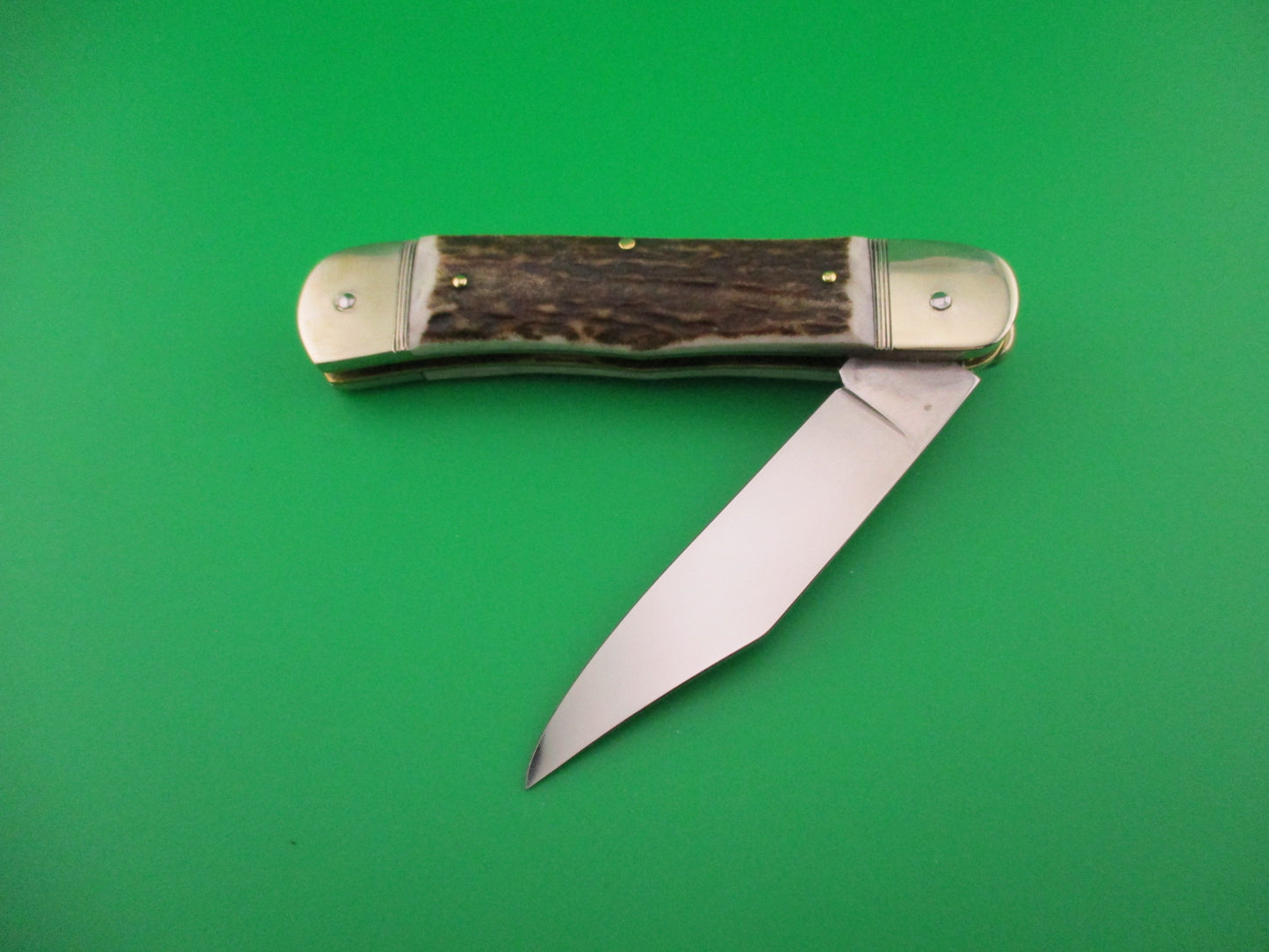 HUBERTUS SOLINGEN 11cm German Lever knife Stag Clip blade automatic knife
